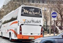 متن فارسی نوشته شده پشت اتوبوسی در پاریس + عکس –   تاجر ونیز