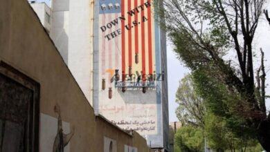 شهرداری تهران دیوارنگاره ضدامریکایی را رنگ آمیزی کرد –   تاجر ونیز